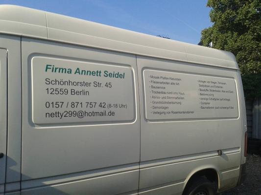 Fa.Seidel Dienstleistung/TrockenBau/Fliesen ## Zweigstelle Töpchin