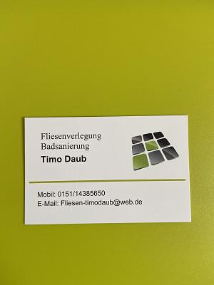 Fliesenverlegung/Badsanierung Timo Daub