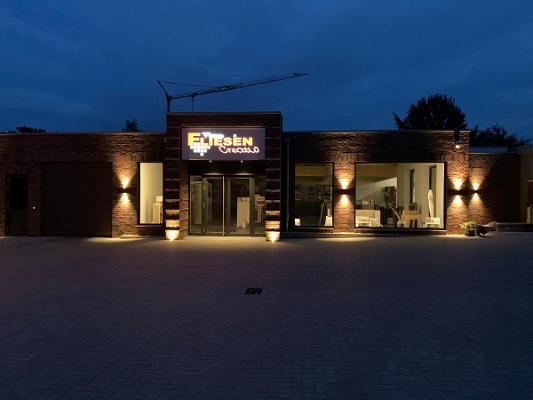 Fliesen Forum Creativ Ausstellung, Verlegung