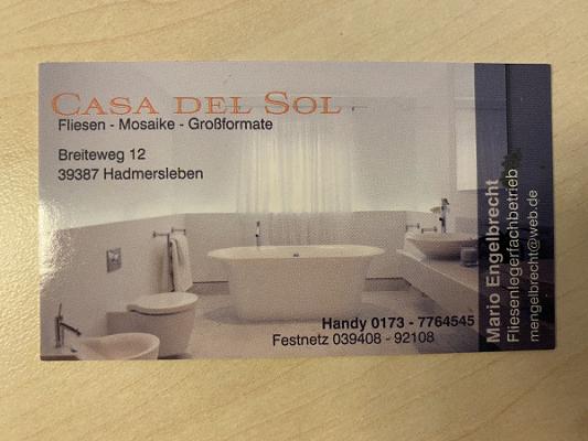 Mario Engelbrecht – Fliesenverlegung – „Casa del Sol“