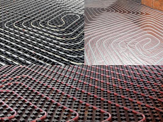 Wir verlegen Estrich